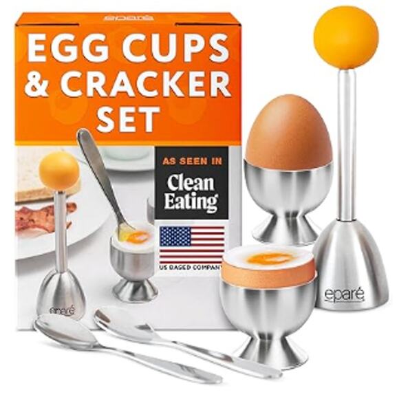 Egg Topper Cutter Set, Stainless Steel Egg Cracker Tool & Egg Shell Opener - Picture 1 of 5